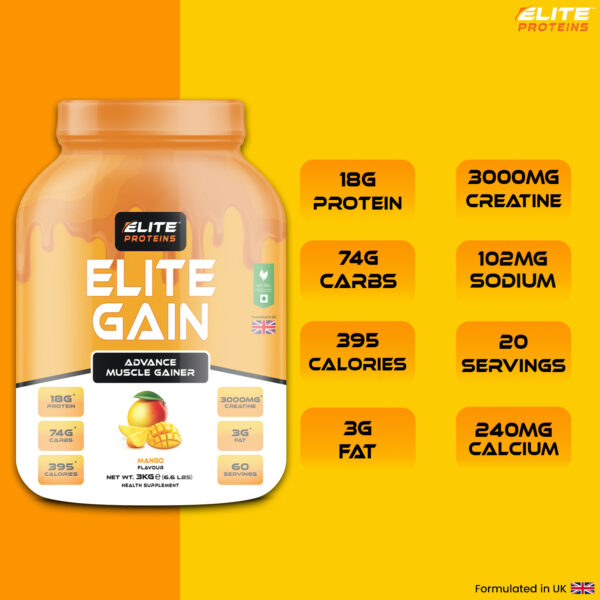 Elite Proteins Powder in mango Flavour